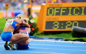 Photo by Getty Images-Getty Images for SEIKO - 4x400 m Frauen