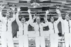 The German Winning team on the podium 1976 -  Foto: (c) IOC