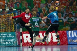 Letztes Duell des SC DHfK Leipzig gegen ASV Hamm-Westfalen am 03.03.2013 in der ARENA Leipzig (Endstand 30:30) - Foto: Elmar Keil