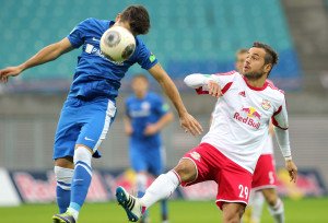Julian Moritz Jakobs (F.C. Hansa Rostock) und Sebastian Heidinger (RB Leipzig) - Foto: GEPA pictures/ Roger Petzsche