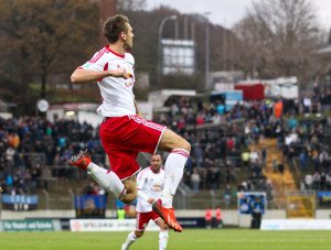 1. FC Saarbrücken vs. RB Leipzig. Tobias Willers (RB Leipzig) - Foto: GEPA pictures/ Roger Petzsche
