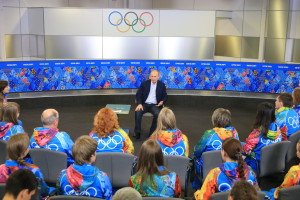 Sotchi 2014 Olympic Winter Games: Russlands Präsident Putin trifft 40 Volontäre am 17.01.2014 - Foto: Sotchi 2014 Olympic Winter Games