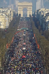 Schneider Electric Paris- Marathon-Start am 07.04.2013 - Foto: ASO / Eric Vargiolu 