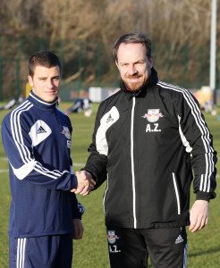 Diego Demme und Alexander Zorniger (RB Leipzig) - Foto: GEPA pictures/ Roger Petzsche