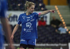 WM-Torschützenkönigin Susann Müller (HC Leipzig) in herausragender Form - Foto: Sebastian Brauner