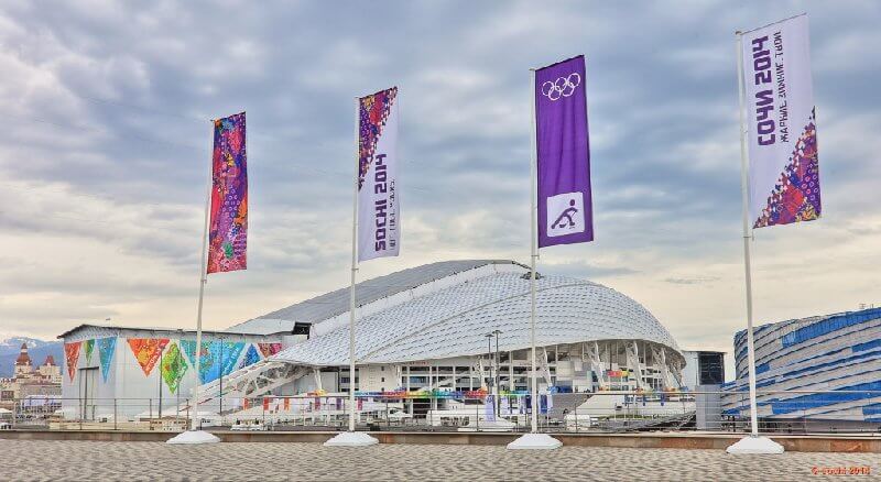 Die Eröffnung der Olympischen Winterspiele in Sotchi 2014 findet im "Fisht" Olympic Stadium statt - Foto: Sochi 2014 Olympic Winter Games 