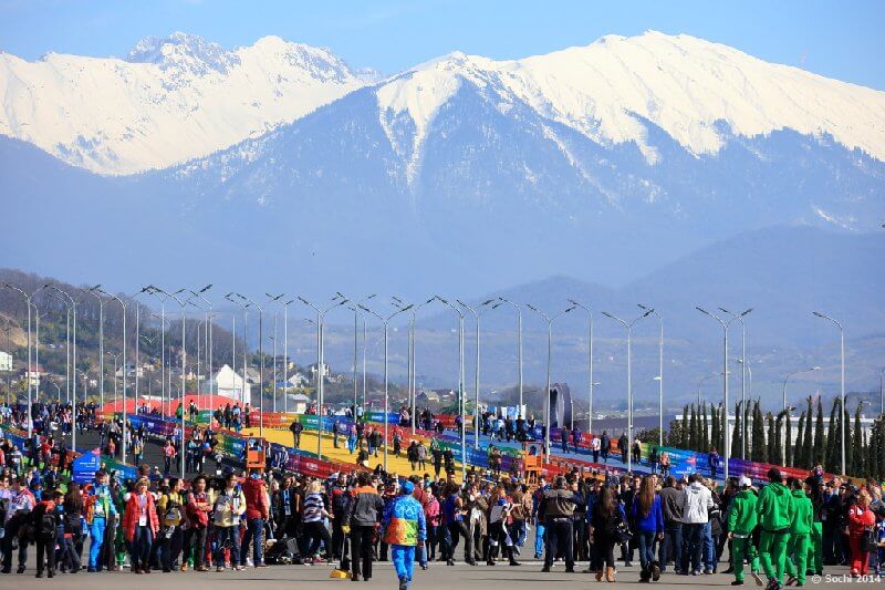 Sotchi 2014: Die Fans auf dem Weg zu den Wettkampfstätten - Foto: Sochi 2014 Olympic Winter Games