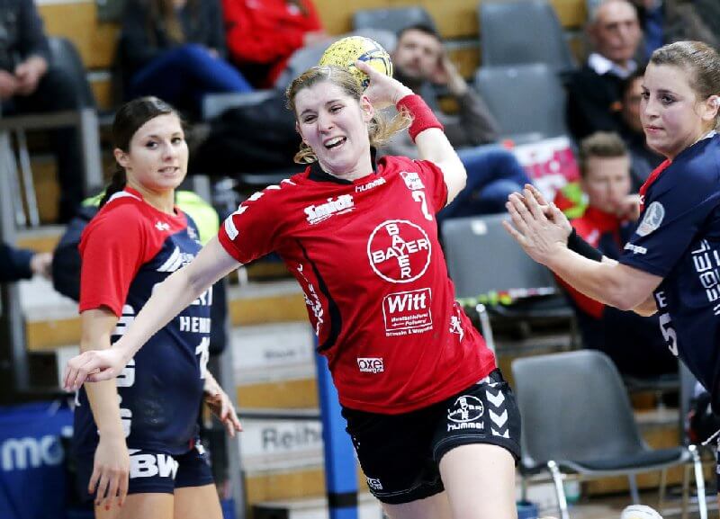 Marlene Zapf (Bayer Leverkusen) im Spiel gegen SG BBM Bietigheim 35:26 am 05.02.2014 - Foto: Ralf Kardes