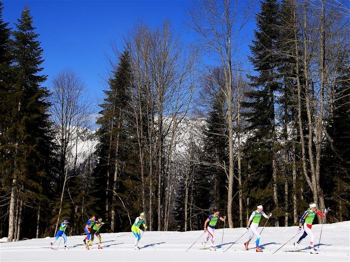 Sochi 2014: Skilanglauf 4 x 5 km Staffel der Frauen - Foto: Sochi 2014 Olympic Winter Games