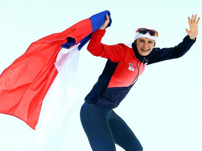 Sotchi 2014: Eisschnelllaufen 5.000 Meter Frauen - Olympiasiegerin Martina Sablikova aus der Tschechischen Republik - Foto: Sochi 2014 Olympic Winter Games
