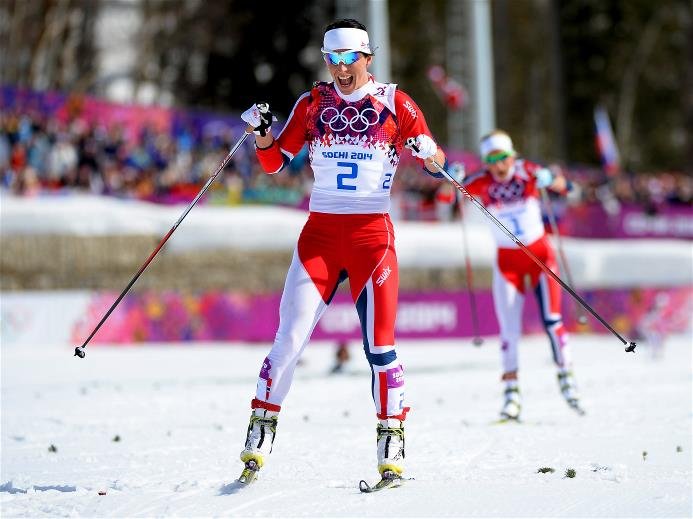 Sotchi 2014: Langlauf Massenstart 30 km Frauen - Olympiasiegerin Marit Bjørgen (NOR) - Foto: Sochi 2014 Olympic Winter Games