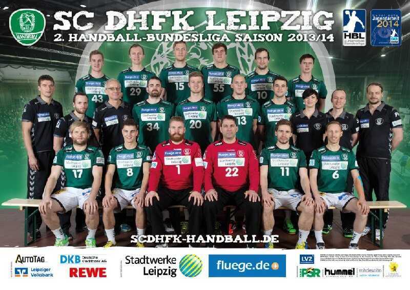 Mannschaftsfoto: SC DHfK Leipzig - Saison 2013/14