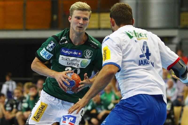 SC DHfK Leipzig: Philipp Weber (li.) - Foto: Elmar Keil