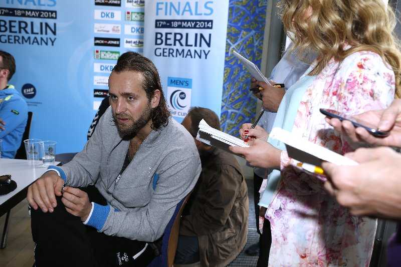 EHF-Cup Final Four: Medientreffen mit Silvio Heinevetter - Foto: EHF Media