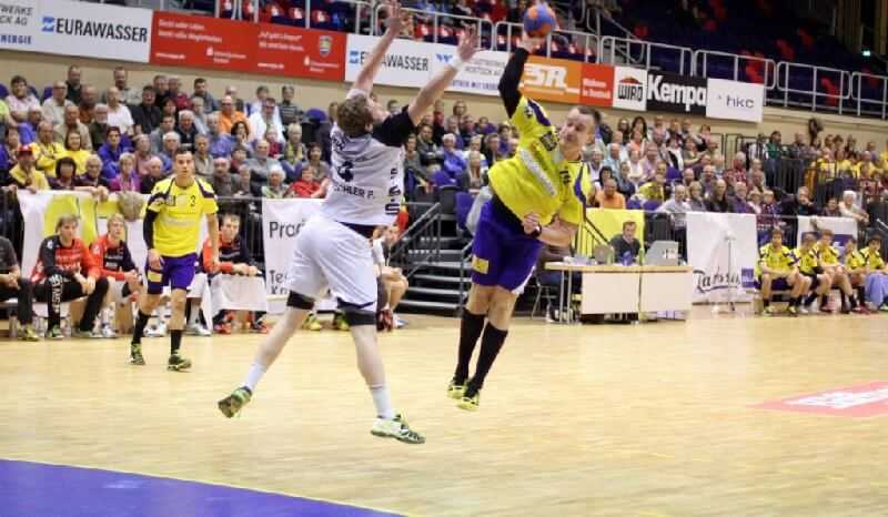 HC Empor Rostock: Lukas Gamrat trifft in seinem letzten Empor-Heimspiel sieben Mal - Foto: HC Empor Rostock