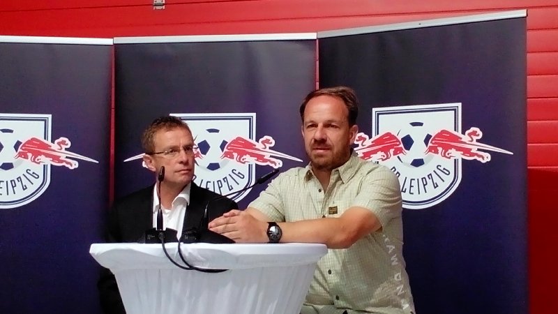 RB Leipzig: Ralf Rangnick „Unser Weg ist etwas Besonderes!“ - Ralf Rangnick und Alexander Zorniger - Foto: SPORT4Final