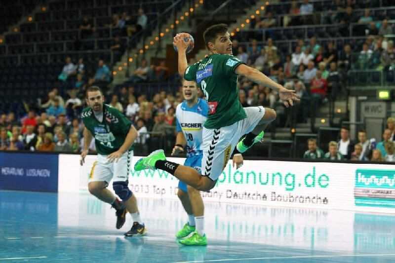 SC DHfK Leipzig besiegt TV Bittenfeld zum Ligaauftakt - Lucas Krzikalla - SC DHfK Leipzig - Foto: Elmar Keil