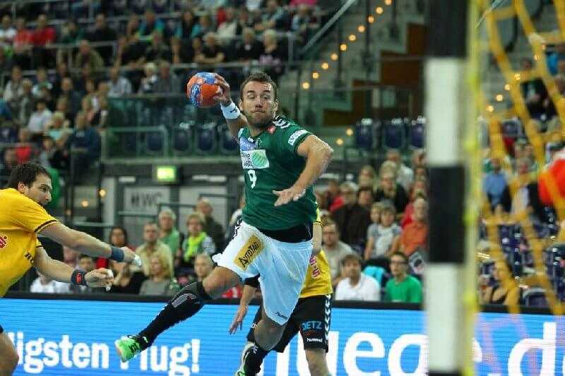 SC DHfK Leipzig mit Arbeitssieg gegen Coburg - Philipp Pöter - Foto: Elmar Keil