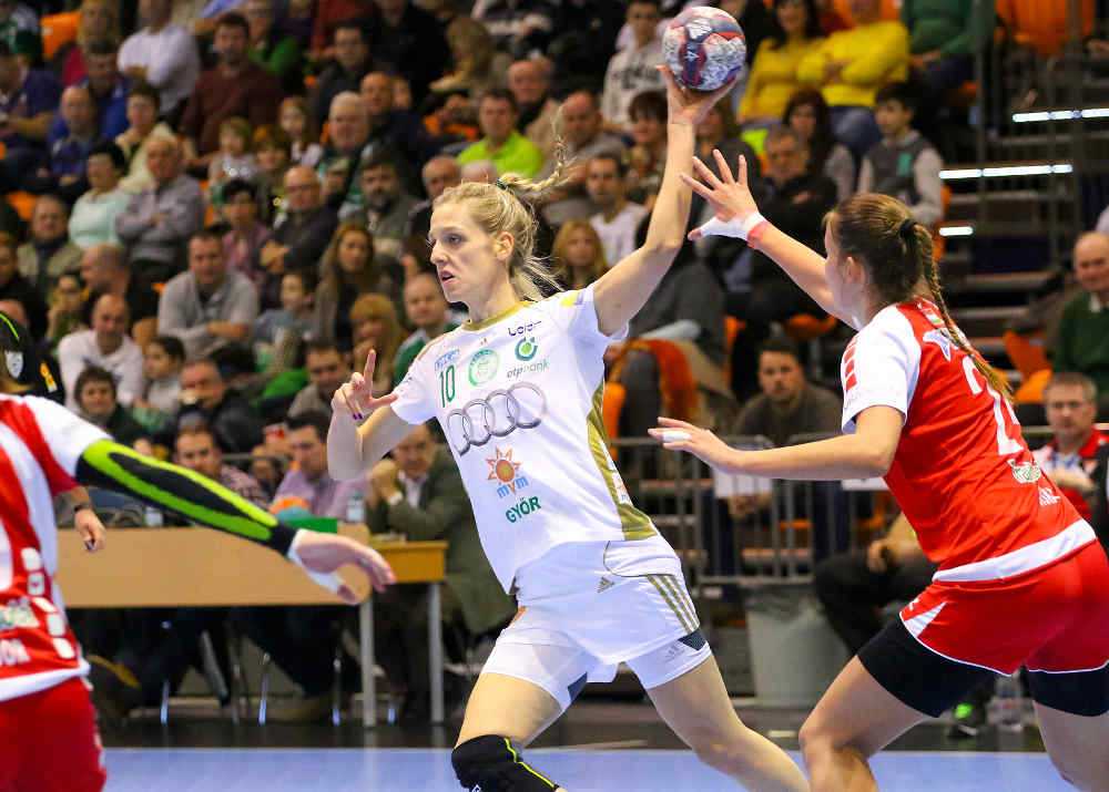 Handball Ungarn: Győri Audi ETO KC überlegen gegen Debrecen - Susann Müller - Foto: Anikó Kovács und Tamás Csonka (Győri Audi ETO KC)