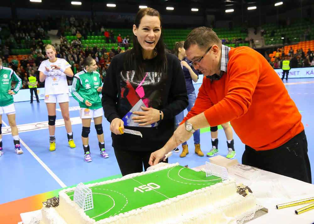 Handball Ungarn: Győri Audi ETO KC überlegen gegen Debrecen - Anita Görbicz - Foto: Anikó Kovács und Tamás Csonka (Győri Audi ETO KC)