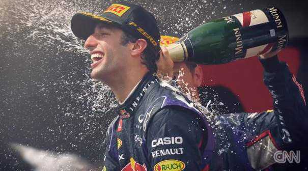 CNN „The Circuit“: Red Bull-Fahrer Daniel Ricciardo bei Amanda Davies - Foto: CNN International "The Circuit"