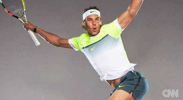 CNN „Open Court“ mit Pat Cash - Rafael Nadal in Fotopose - Foto: CNN International "Open Court"