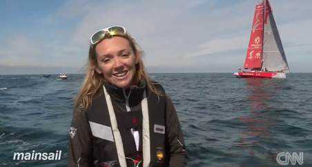 CNN Main Sail mit Olympiasiegerin Shirley Robertson: Finale des Volvo Ocean Race - Foto: CNN International "MainSail"