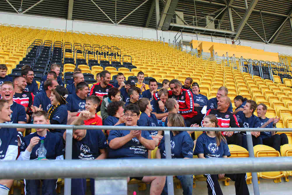 Dynamo Dresden: Training für Athleten mit Behinderung - Foto: Lebenshilfe Dresden