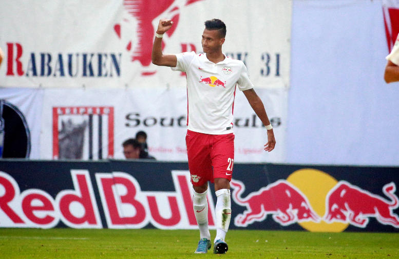 RasenBallsport Leipzig vs. 1. FC Nürnberg - Davie Selke (RB Leipzig) - Foto: GEPA pictures / Kerstin Kummer