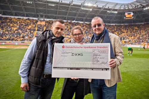 Moritz Lux, Annika Schirmacher, Andreas Ritter - Foto: Steffen Kuttner/Dynamo Dresden