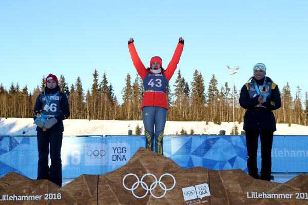 Olympische Jugend-Winterspiele Lillehammer 2016: Juliane Frühwirt mit Gold - Foto: YIS/IOC