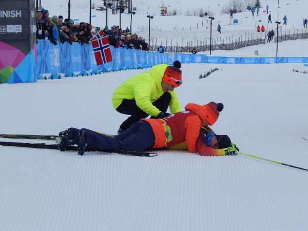 Großer Jubel des Nordic Mixed Team nach dem Zieleinlauf - Foto: DOSB
