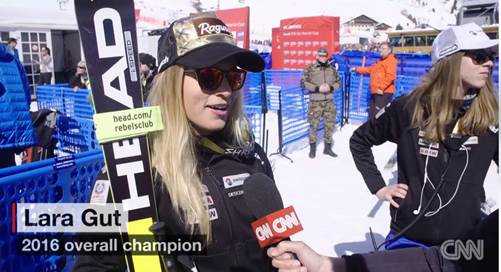 Gesamtsiegerin Lara Gut - Foto: CNN International Alpine Edge