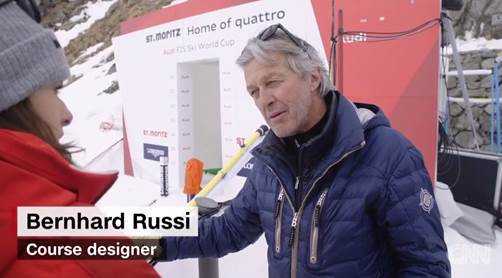 Rennstreckenarchitekt Bernhard Russi - Foto: CNN International Alpine