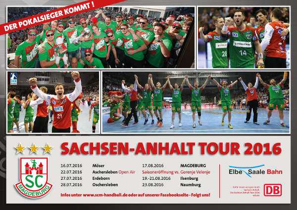 SC Magdeburg startet Sachsen-Anhalt Tour 2016 - Grafik Sachsen-Anhalt Tour 2016