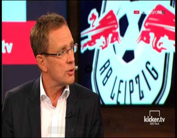 RB Leipzig-Sportdirektor Ralf Rangnick in „kicker.tv – Der Talk“ bei Eurosport - Quelle: „kicker.tv – Der Talk“ bei Eurosport 