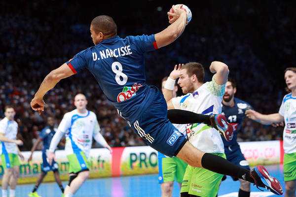 Daniel Narcisse (Frankreich) - Handball WM 2017 Halbfinale: Frankreich übermächtig gegen Slowenien ins Finale - Foto: France Handball
