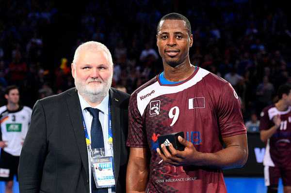Rafael Capote (Katar) - Handball WM 2017 Achtelfinale: Deutschland an Katar mit schwächerem Turnier-Match gescheitert - Foto: France Handball