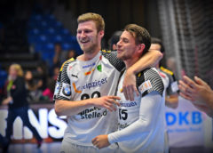 Philipp Weber und Yves Kunkel - SC DHfK Leipzig - Handball Bundesliga - DHB - bad boys - Foto: Rainer Justen