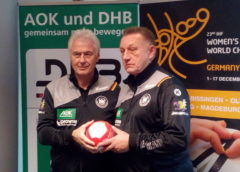 Wolfgang Sommerfeld und Michael Biegler - Handball WM 2017 Deutschland - DHB-Pressekonferenz am 29.11.2017 in Leipzig - Foto: SPORT4FINAL