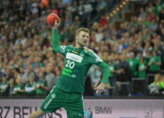 Philipp Weber - SC DHfK Leipzig vs. SC Magdeburg - Handball Bundesliga am 17.02.2018 - Arena Leipzig - Foto: Rainer Justen