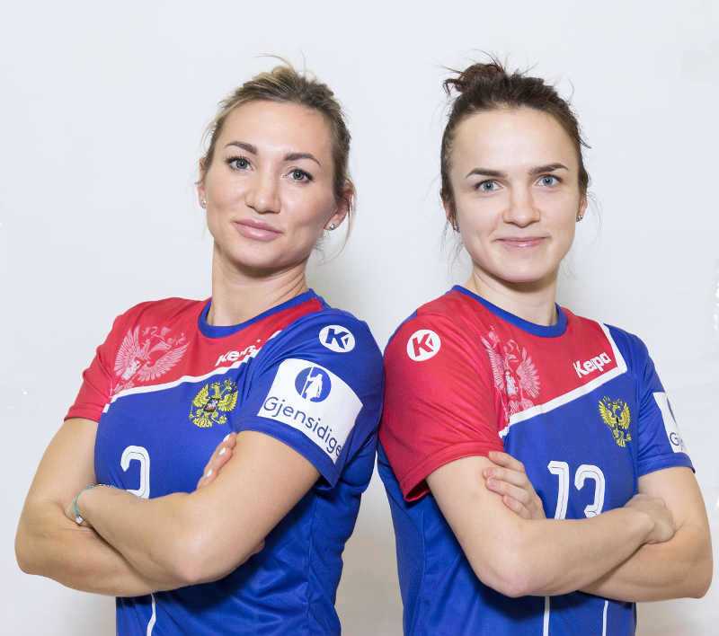 Handball EM 2018 - Polina Kuznetsova und Anna Vyakhireva - Russland - Foto: Handball Federation of Russia