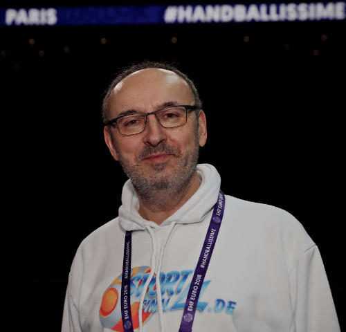 Frank Zepp - Handball EHF EURO 2018 Frankreich - AccorHotels Arena Paris - Foto: Joachim Schütz (http://www.stregspiller.com)