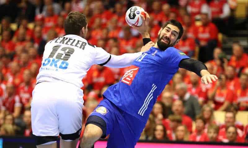 Handball WM 2019 - Frankreich vs. Deutschland um Bronze - Hendrik Pekeler und Nikola Karabatic - Copyright: FFHandball / S. Pillaud