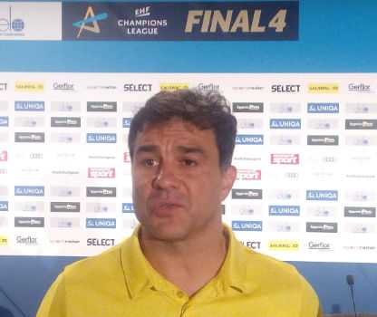Handball DELO Frauen EHF Champions League Final4 Budapest 2019: Chefcoach Ambros Martin (HC Rostov-Don) im SPORT4FINAL-Interview