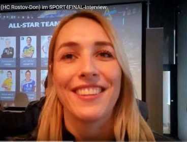 Handball EHF Champions League Final4 Budapest 2019: Lois Abbingh (HC Rostov-Don) im SPORT4FINAL-Interview. Foto: SPORT4FINAL