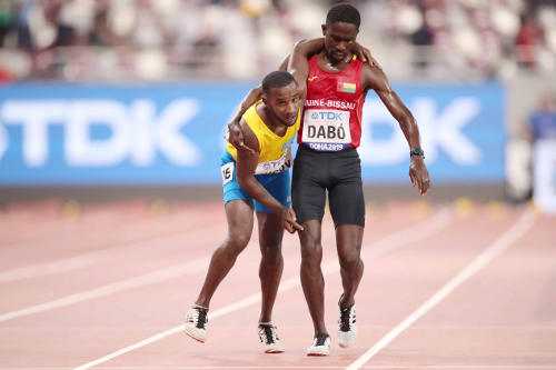 Leichtathletik WM 2019 - Braima Sundar Dabo und Jonathan Busby - Foto: © Getty Images for IAAF