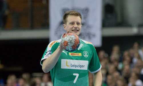Luca Witzke - SC DHfK Leipzig - Handball DHB Pokal gegen MT Melsungen - Foto: Karsten Mann
