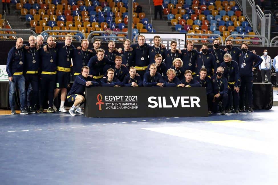 Handball WM 2021 Ägypten Abschlussfeier - Schweden Silber - Copyright: © IHF / Egypt 2021