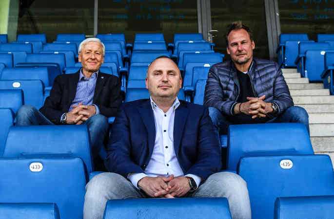 FC Hansa Rostock - Fußball Saison 2020-2021 - Vorstand Günter Fett, Robert Marien und Martin Pieckenhagen (v.l.n.r.) - © F.C. Hansa Rostock